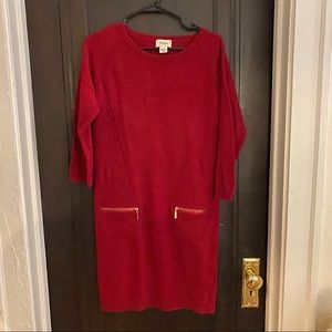 Neiman Marcus Red Cashmere Dress